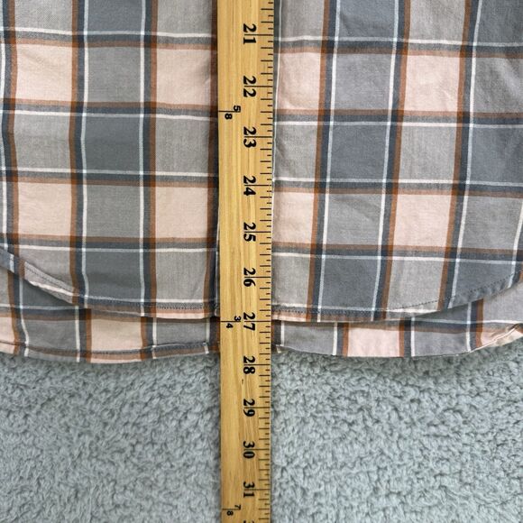 Outerknown‎ Shirt Mens L Check Sleeve Button Up Organic Cotton Casual - Picture 5 of 8